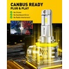 image:imageAUXITO 9005 H11 LED Bulbs 120000LM 6500K Bright IP68 Light 4 PCS
