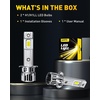 image:imageAUXITO H1 LED Bulbs Combo 6500K White 98000LM 11 Mini Size2PCSH1 with fan