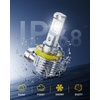 image:imageAUXITO H11 9005 LED Combo Bulbs 6500K White 240000LM 1500 Brighter 4PCS9005H11