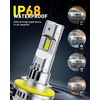 image:imageAUXITO H11 9005 LED Combo Bulbs 6500K White 240000LM 1500 Brighter 4PCSH11B