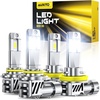 image:imageAUXITO 9005 H11 LED Bulbs 120000LM 6500K Bright IP68 Light 4 PCS