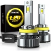 image:imageAUXITO H11 9005 LED Combo Bulbs 6500K White 240000LM 1500 Brighter 4PCSH11