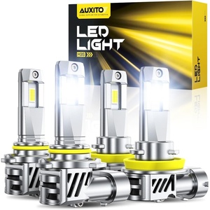 image:imageAUXITO 9005 H11 LED Bulbs 120000LM 6500K Bright IP68 Light 4 PCS