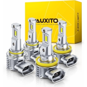 image:imageAUXITO H11 9005 LED Combo Bulbs 6500K White 240000LM 1500 Brighter 4PCS9005H11