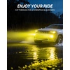 image:imageAUXITO H11 H16 H8 LED Fog Light Bulbs or DRL 6500K White Pack of 23000K Amber