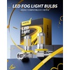 image:imageAUXITO H11 H16 H8 LED Fog Light Bulbs or DRL 6500K White Pack of 23000K Amber