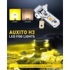 image:imageAUXITO H11 H16 H8 LED Fog Light Bulbs or DRL 6500K White Pack of 23000K Amber