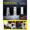 image:imageAUXITO H11 H16 H8 LED Fog Light Bulbs or DRL 6500K White Pack of 23000K Amber