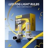 image:imageAUXITO H11 H16 H8 LED Fog Light Bulbs or DRL 6500K White Pack of 23000K Amber