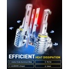image:imageAUXITO 9005 H11 Combo LED Bulbs 180000LM 6500K White Wireless 4PCS9005H11