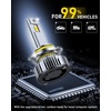 image:imageAUXITO 9005 H11 Combo LED Bulbs 180000LM 6500K White Wireless 4PCS9012HIR2
