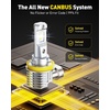 image:imageAUXITO H11 9005 Light Bulbs Combo 12X Brighter 100000LM 6500K Cool White9005H11