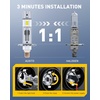 image:imageAUXITO H11 9005 Light Bulbs Combo 12X Brighter 100000LM 6500K Cool WhiteH1