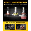 image:imageAUXITO H11 9005 Light Bulbs Combo 12X Brighter 100000LM 6500K Cool WhiteH11