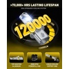 image:imageAUXITO 9008 H13 LED Bulbs 120000LM Bulb Combo Long Lifespan 2PCS9007HB5
